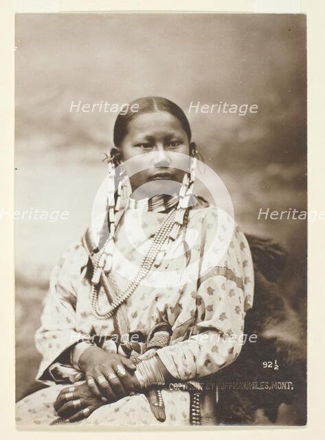 Spotted Fawn, Cheyenne bride, 1879. Creator: Laton Alton Huffman.