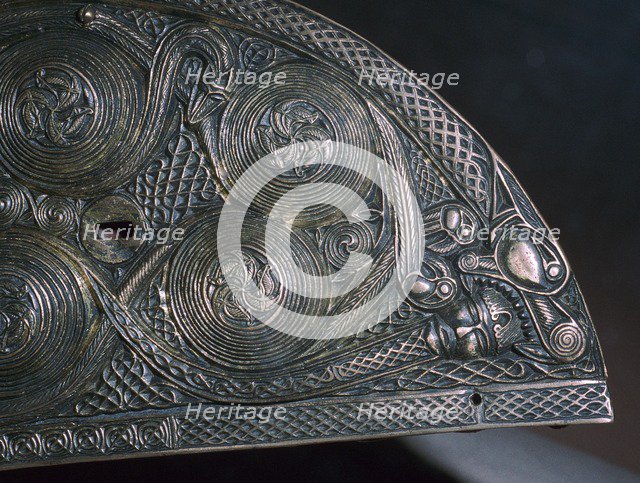 Detail of a Celtic reliquary, 8th century. Artist: Unknown