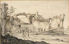 Travelers before a Ruin, n.d. Creator: Bartholomeus Breenbergh.