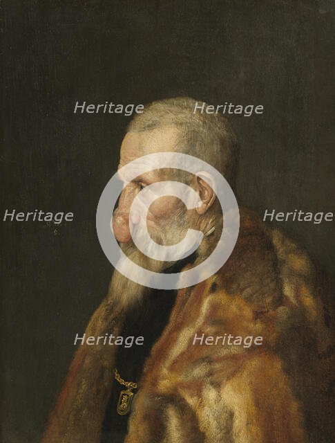 Old Man with a Growth on his Nose, 1645. Creator: Monogrammist Is.