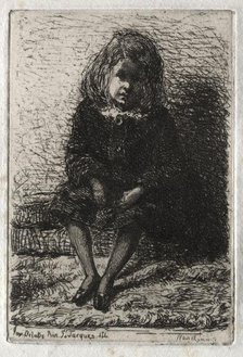 Twelve Etchings from Nature: Little Arthur, 1858. Creator: James McNeill Whistler (American, 1834-1903).