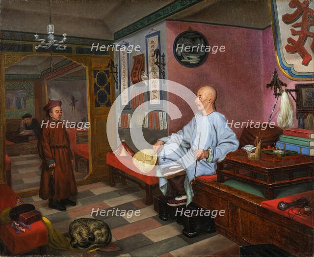 Chinese Trader in Kyakhta (Russia) , 1851. Creator: Mazer, Carl Petter (1807-1884).