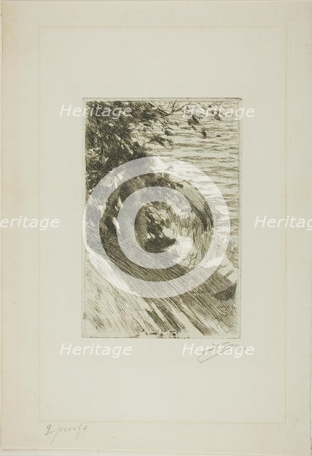 La Grande Baigneuse - The Great Bather, 1895. Creator: Anders Leonard Zorn.