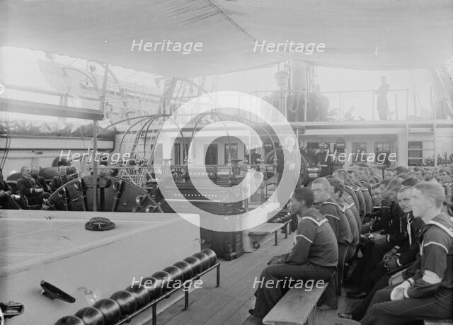 U.S.S. Richmond, church services, between 1890 and 1901. Creator: Unknown.