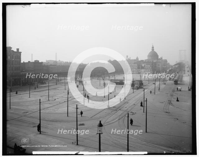 Williamsburg Bridge Plaza, Brooklyn, N.Y., c1906. Creator: Unknown.