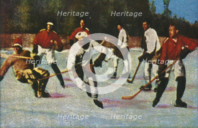Canadian ice hockey team, 1928. Creator: Unknown.