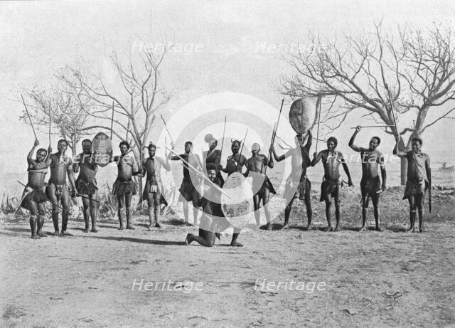 ''Guerriers zoulous; Afrique Australe', 1914. Creator: Unknown.