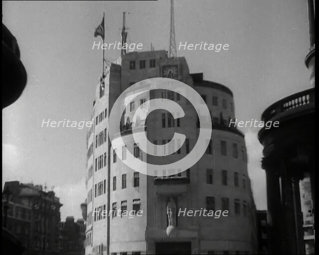 BBC Broadcasting House, 1936. Creator: British Pathe Ltd.