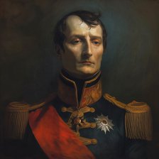 AI IMAGE - A portrait of Napoleon Bonaparte, early 19th century, (2023). Creator: Heritage Images.