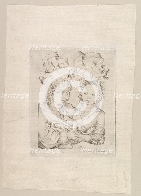 The Ill-Matched Couple, ca. 1480-90. Creator: Israhel van Meckenem.