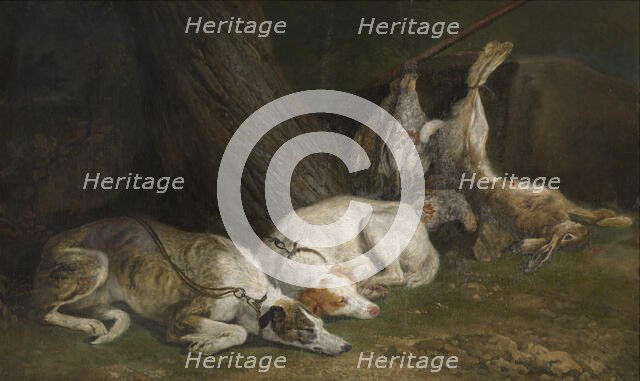 Two Greyhounds, c1630-1660. Creator: Jan Fyt.