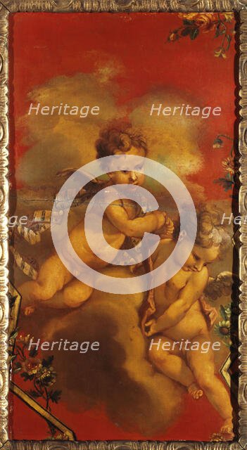 Deux génies, between 1740 and 1750. Creator: Unknown.