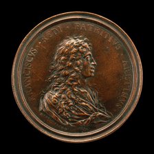 Francesco Redi, 1626-1697, Physician and Scientist [obverse], 1684. Creator: Massimiliano Soldani.