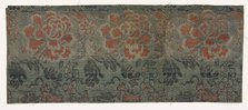 Textile Fragment, 1800s. Creator: Unknown.