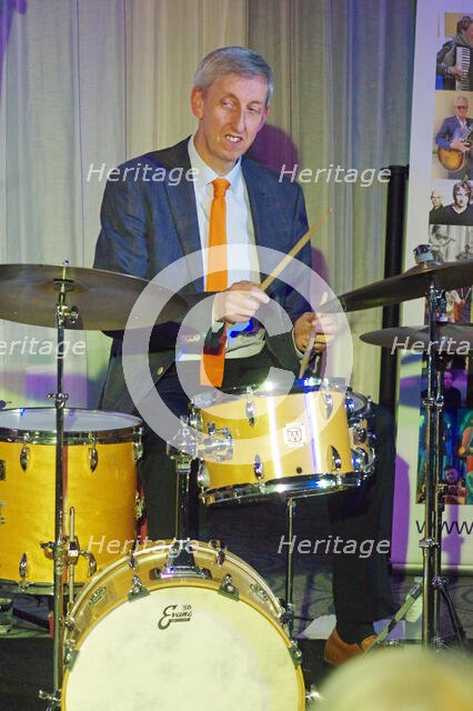 Steve Brown, Anais Reno Quartet, Watermill Jazz Club, Dorking, Surrey, July 2024. Creator: Brian O'Connor.