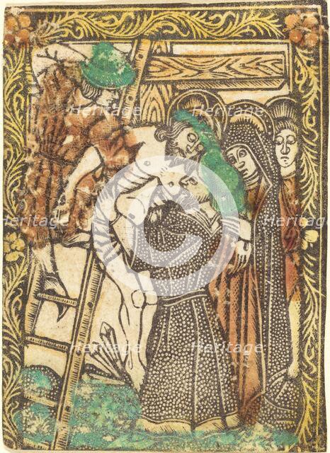 The Descent from the Cross, 1460/1480. Creator: Master of the Borders with the Four Fathers of the Church.