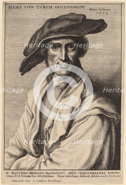 Hans von Zurch, Goldsmith, 1647. Creator: Wenceslaus Hollar.