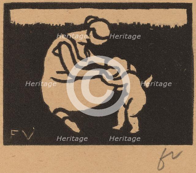 Bather and Child (La baigneuse à l'enfant), 1893. Creator: Félix Vallotton.