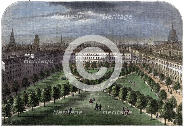 'Charterhouse Square', 19th century. Artist: Unknown