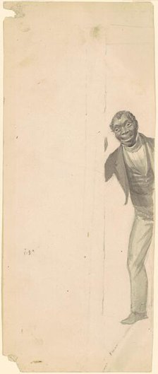 Man at a Doorway, c. 1840-1850. Creator: James Goodwyn Clonney.