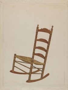 Rocking Chair, c. 1936. Creator: John Cutting.