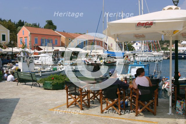 Fiskardo harbour, Kefalonia, Greece.