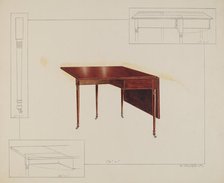 Table, c. 1937. Creator: Alfred Walbeck.