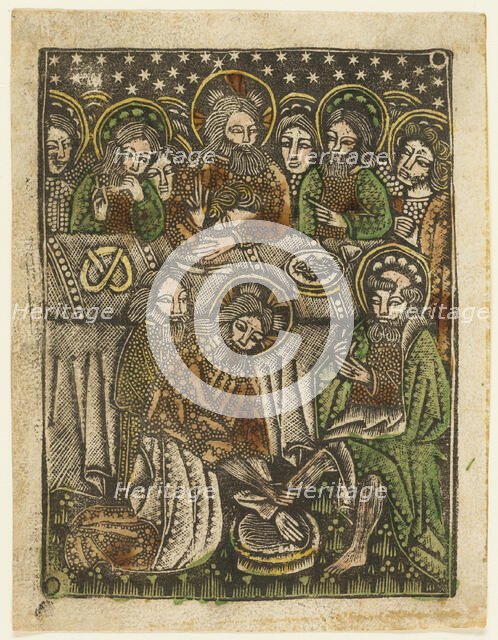 The Last Supper and Christ Washing the Feet of the Apostles, 1460-65. Creator: Unknown.