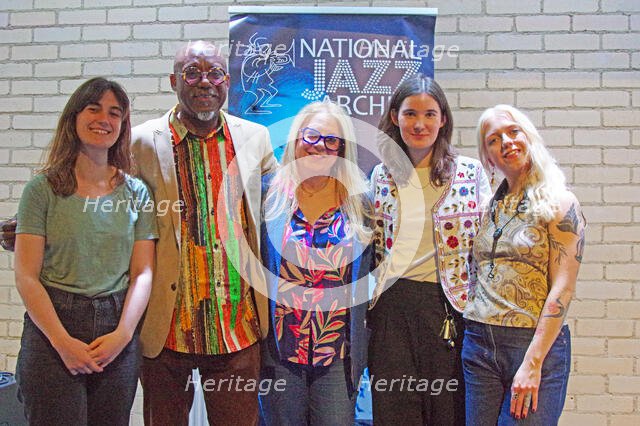 International Women’s Day, National Jazz Archive Fundraiser, Baptist Church, Loughton, Essex, 2025. Creator: Brian O'Connor.