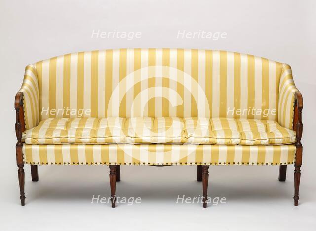 Sofa, about 1800. Creator: Unknown.
