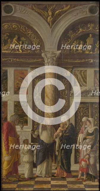 The Circumcision (Trittico degli uffizi (Uffizi Tryptich), right panel), ca 1463-1464. Artist: Mantegna, Andrea (1431-1506)