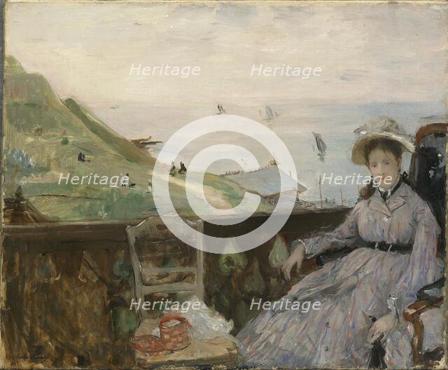 On the Terrace, 1874. Creator: Morisot, Berthe (1841-1895).