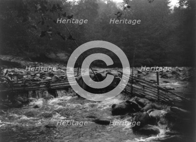Hupa trout trap, c1923. Creator: Edward Sheriff Curtis.