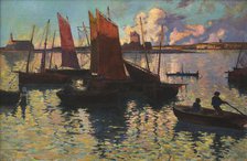 Evening rays at Camaret, 1892. Creator: Cottet, Charles (1863-1925).