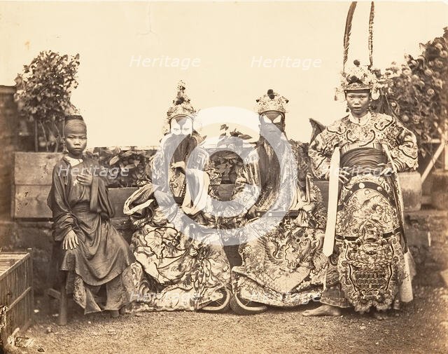 Costumes de Théâtre, Saïgon, Cochinchine, 1866. Creator: Emile Gsell.