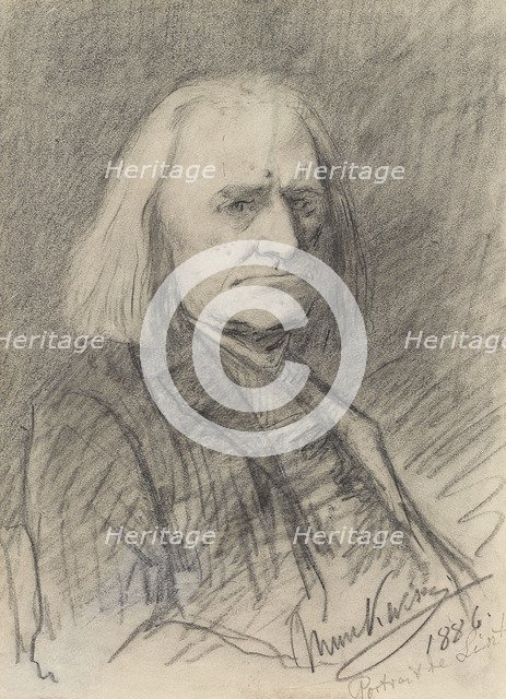 Portrait of Franz Liszt (1811-1886), 1886.