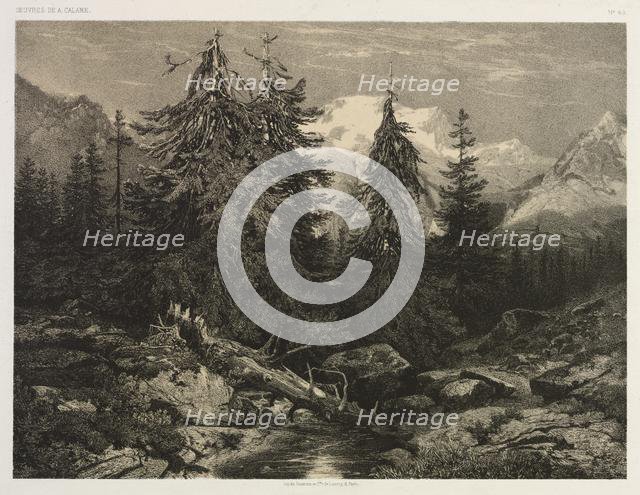 Alpine Stream. Creator: Alexandre Calame (Swiss, 1810-1864).