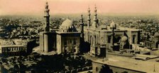 'Cairo: General view and Sultan Hassan Mosque', c1918-c1939. Creator: Unknown.