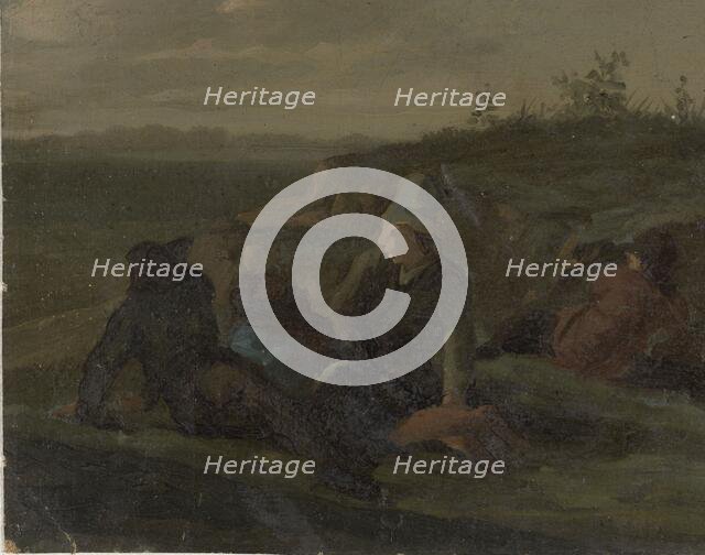 Peasants Resting in a Meadow, 1770-1825. Creator: Simon Andreas Krausz.