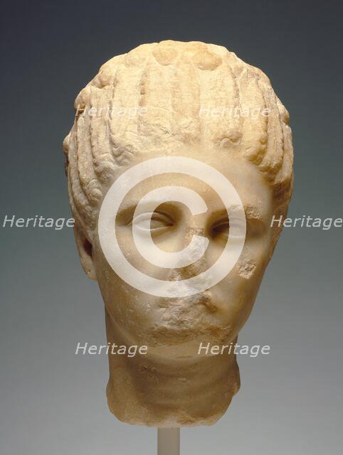 Head of a Woman, about 320 BC. Creator: Unknown.