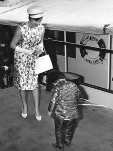Princess Margaret arrives at Queen's Pier, Hong Kong, 1966. Artist: Unknown