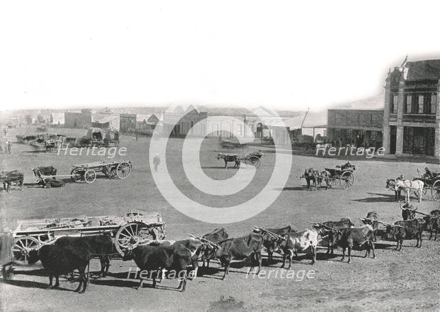 The Market Square, Johannesburg, South Africa, 1895.  Creator: William Laws Caney.