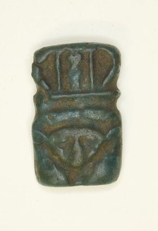 Amulet of the Head of the Goddess Hathor, Egypt, Roman Period (30 BC-395 AD). Creator: Unknown.