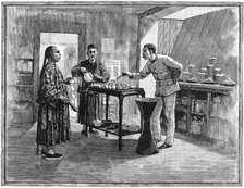 Tasting tea in China, 1888. Artist: Unknown