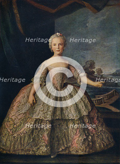 'Isabella de Bourbon, Infanta of Parma', 1747 (c1927). Artist: Jean-Marc Nattier.