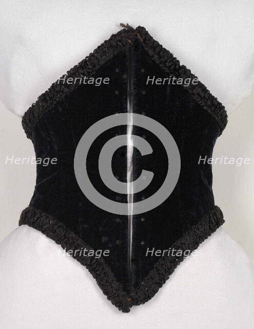 Bodice, American, 1860-69. Creator: Unknown.