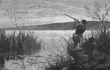 'Duck-Shooting on Saratoga Lake', 1973, (1883). Artist: Matthew Somerville Morgan.