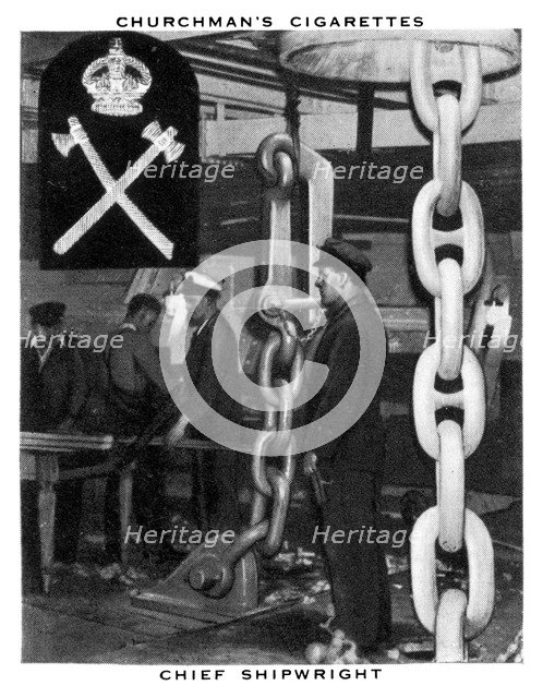 Chief Shipwright, 1937.Artist: WA & AC Churchman