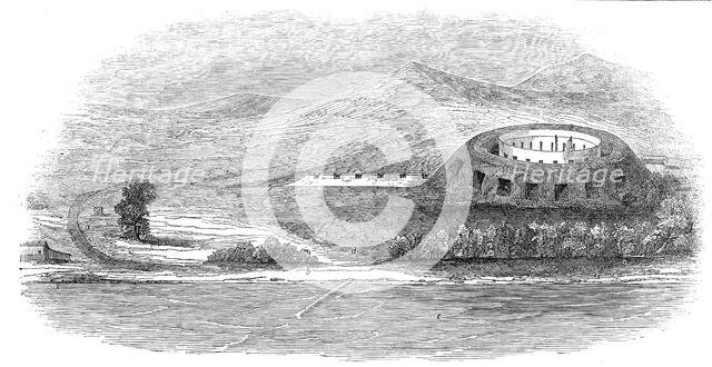 Fort at Tamatave, Madagascar, the scene of the late affray, 1845. Creator: Unknown.