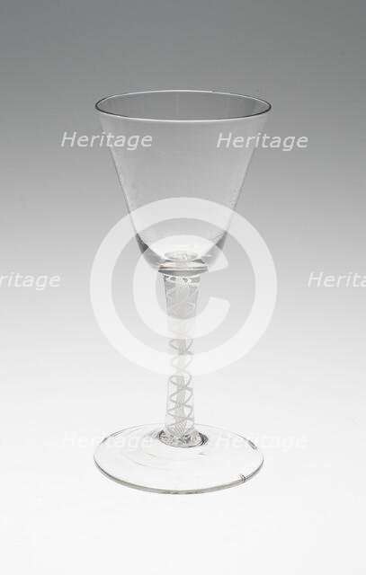 Wine Glass, England, c. 1760/80. Creator: Unknown.